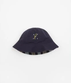 Pop Trading Company X Paul Smith Reversible Bucket Hat - Navy