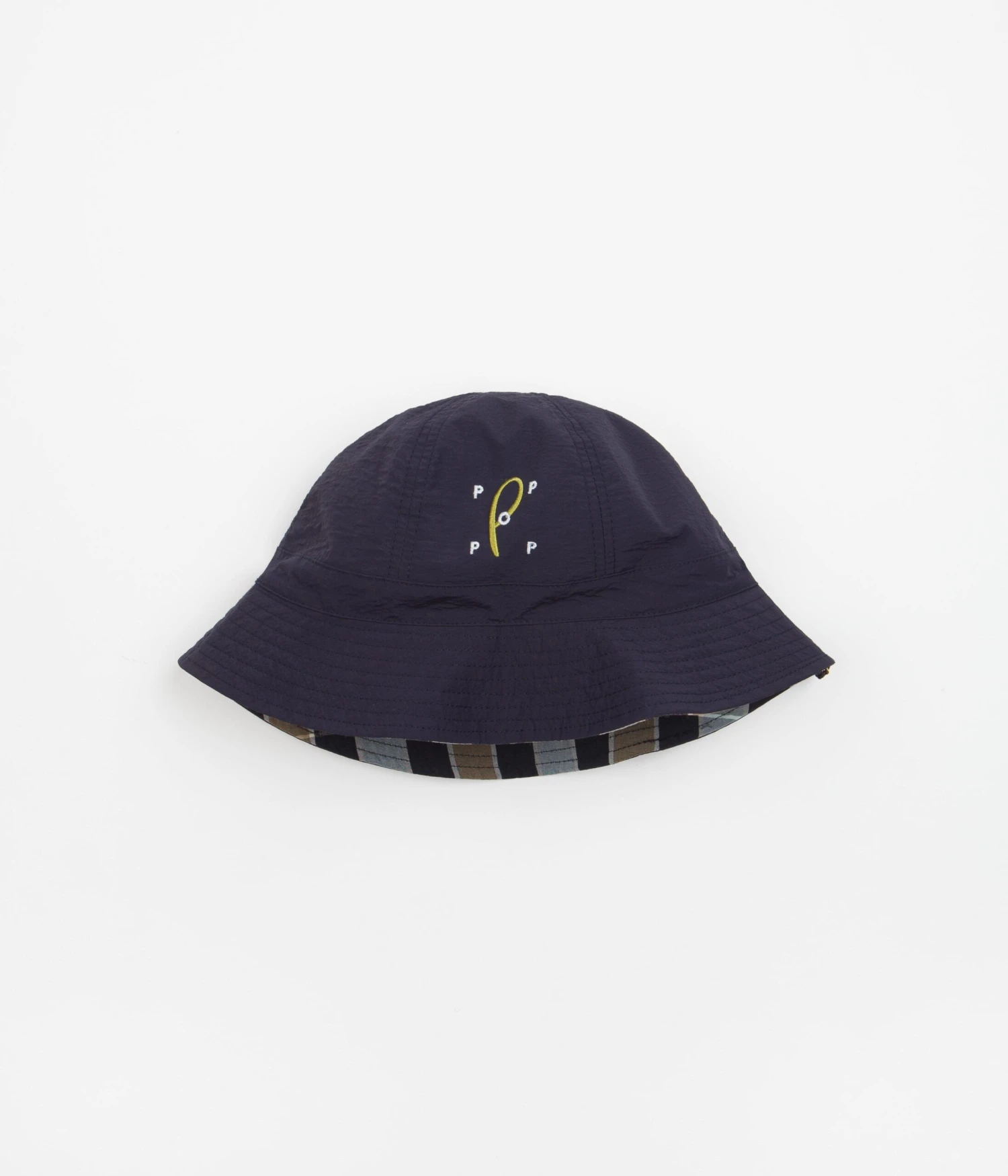 Pop Trading Company X Paul Smith Reversible Bucket Hat - Navy 1 Pop Trading Company X Paul Smith Reversible Bucket Hat - Navy