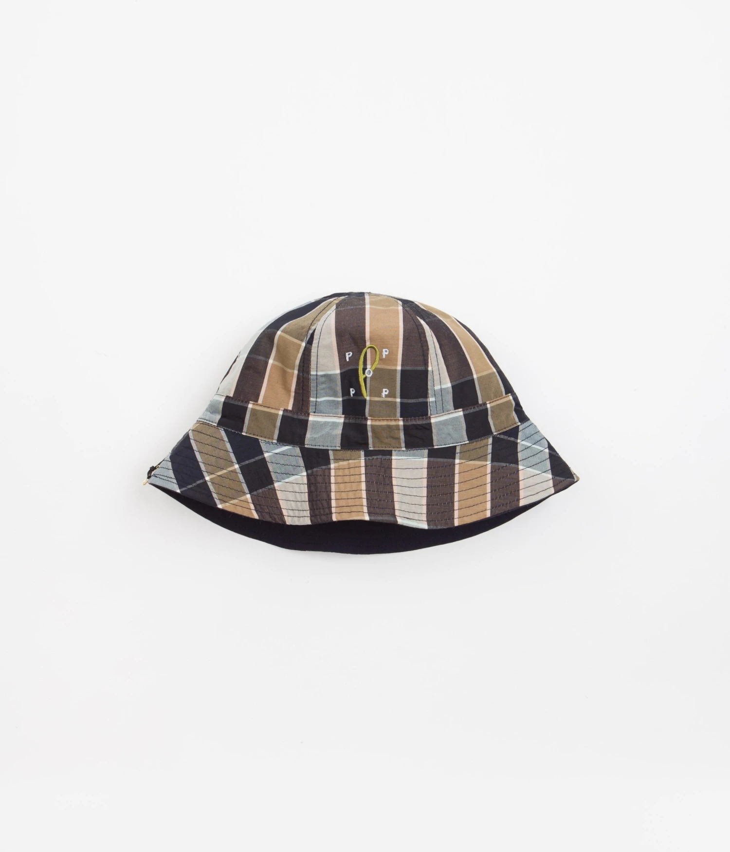 Pop Trading Company X Paul Smith Reversible Bucket Hat - Navy 4 Pop Trading Company X Paul Smith Reversible Bucket Hat - Navy - Image 4