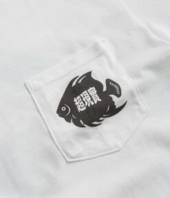 Sci-Fi Fantasy Fish Pocket T-Shirt - White -Outlet The Street Set Store sci fi fantasy fish pocket t shirt white 3