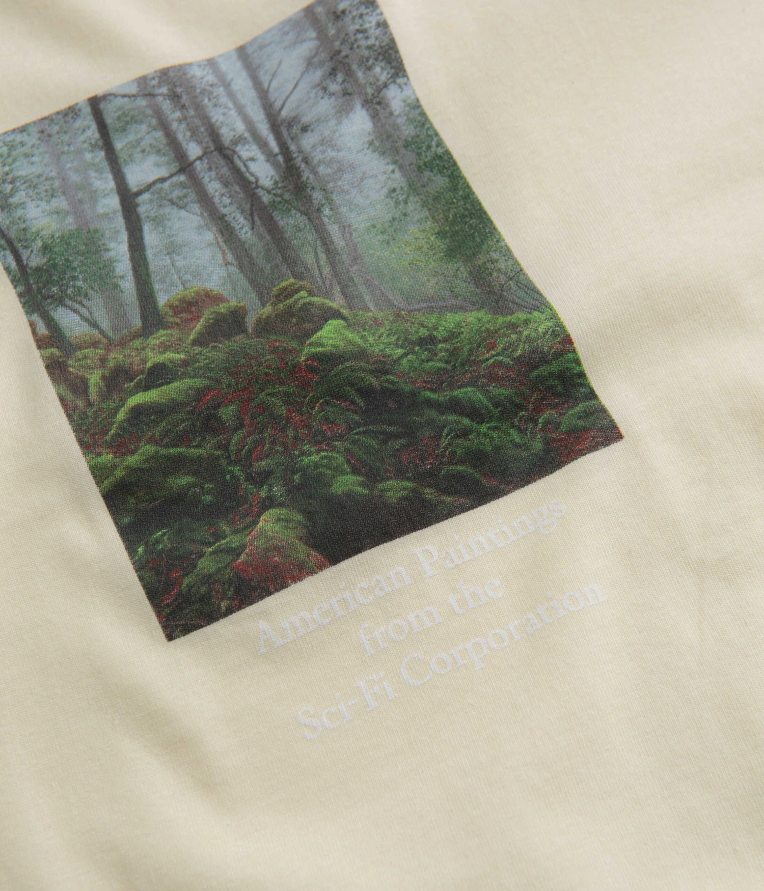Sci-Fi Fantasy Forest T-Shirt - Natural 2 Sci-Fi Fantasy Forest T-Shirt - Natural - Image 2