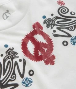 Sexhippies Primate Long Sleeve T-Shirt - White -Outlet The Street Set Store sexhippies primate long sleeve t shirt white 3