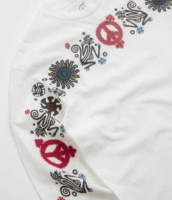 Sexhippies Primate Long Sleeve T-Shirt - White -Outlet The Street Set Store sexhippies primate long sleeve t shirt white 5