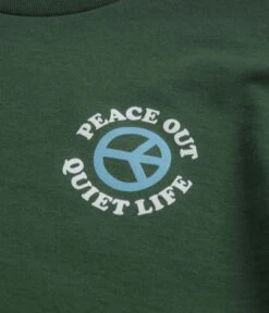 The Quiet Life Peace Out T-Shirt - Hunter Green -Outlet The Street Set Store the quiet life peace out t shirt hunter green 4
