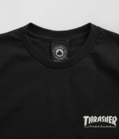 Thrasher Little Thrasher T-Shirt - Black -Outlet The Street Set Store thrasher little thrasher t shirt black 3