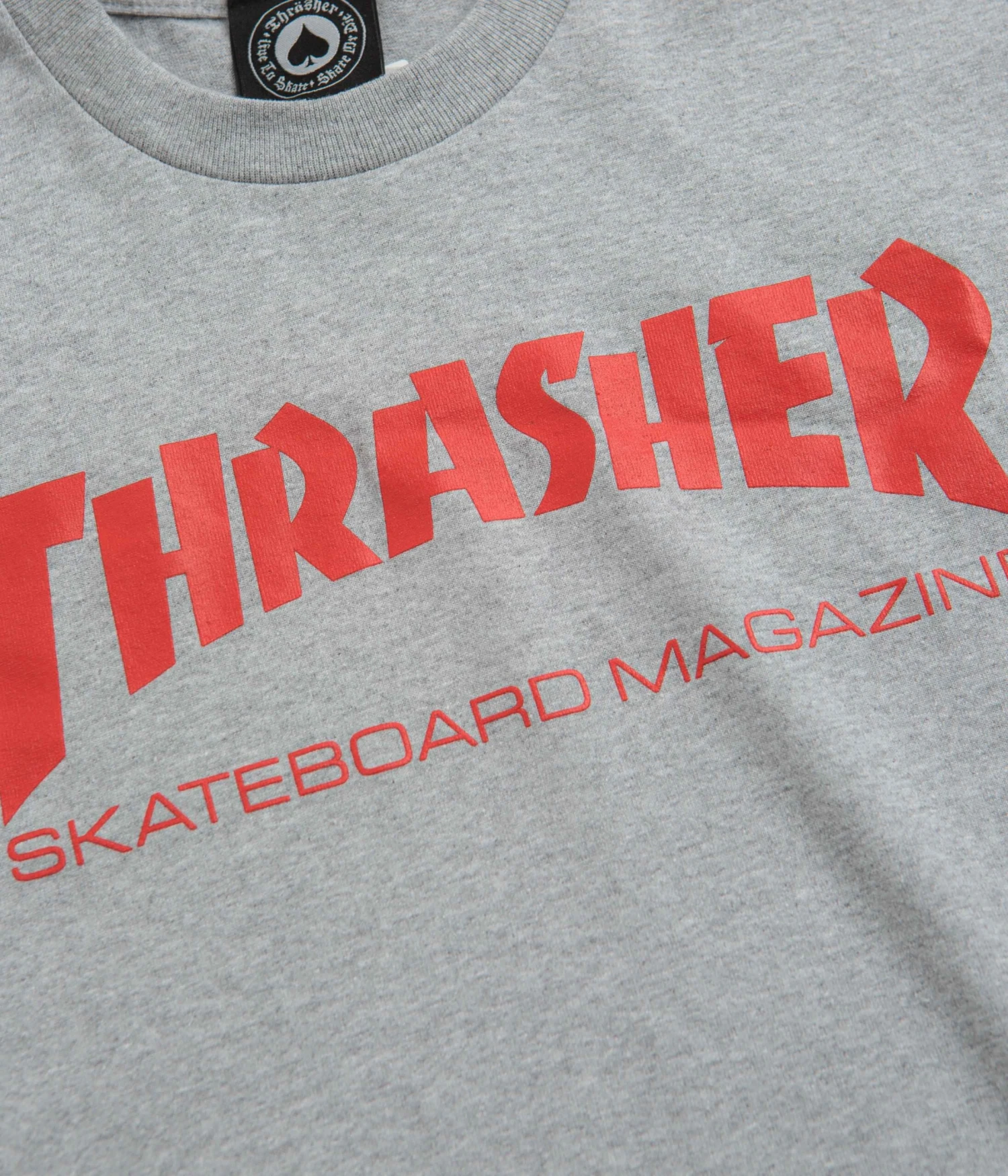 Thrasher Skate Mag T-Shirt - Grey / Red 3 Thrasher Skate Mag T-Shirt - Grey / Red - Image 3