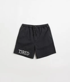 Tired Broken Bones Shorts - Washed Black