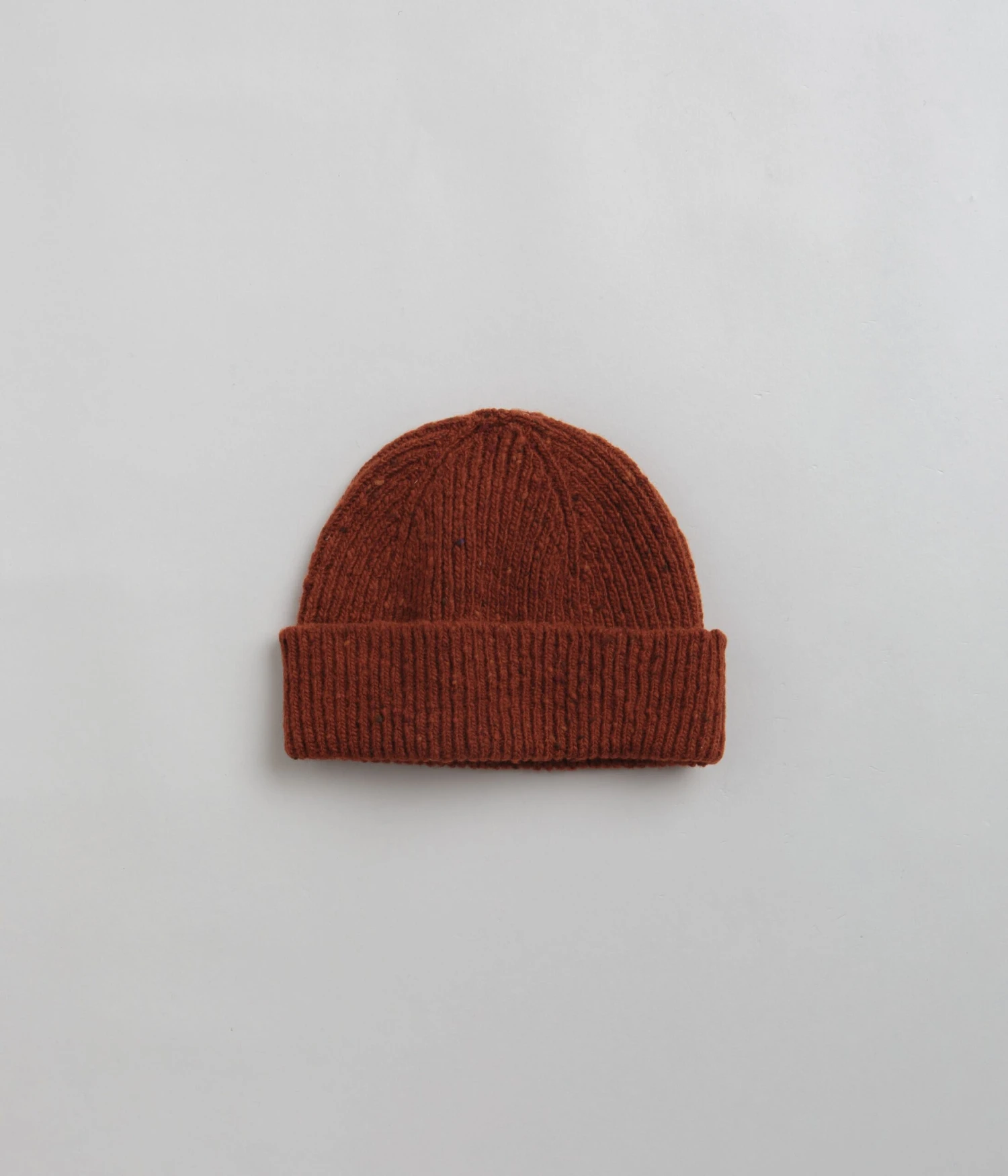 Uskees 4003 Speckled Donegal Wool Beanie - Burnt Orange 1 Uskees 4003 Speckled Donegal Wool Beanie - Burnt Orange