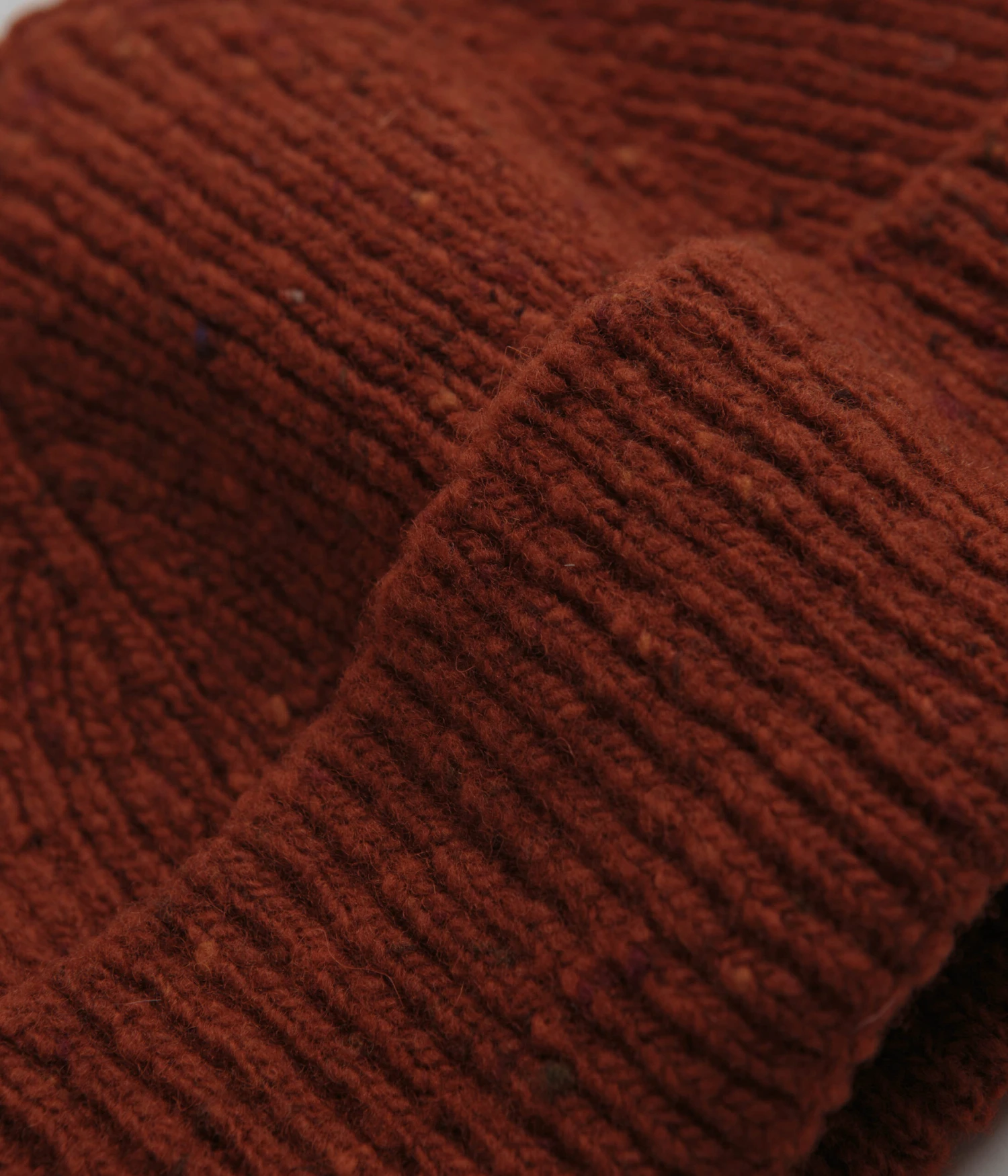 Uskees 4003 Speckled Donegal Wool Beanie - Burnt Orange 2 Uskees 4003 Speckled Donegal Wool Beanie - Burnt Orange - Image 2