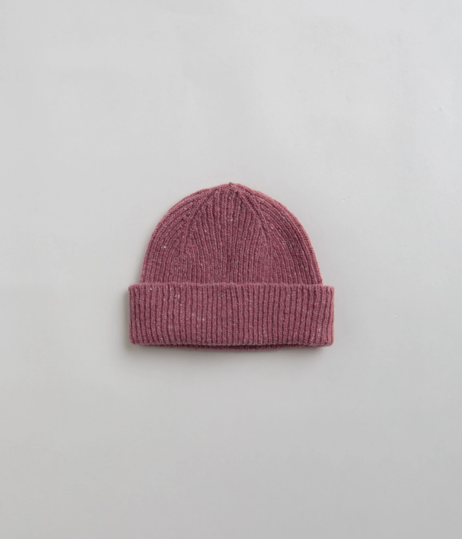 Uskees 4003 Speckled Donegal Wool Beanie - Dusty Pink 1 Uskees 4003 Speckled Donegal Wool Beanie - Dusty Pink