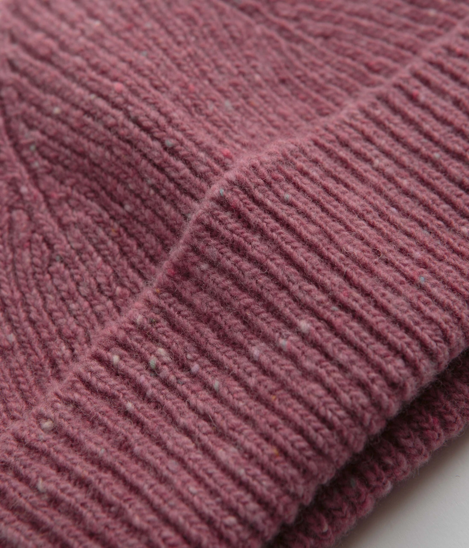 Uskees 4003 Speckled Donegal Wool Beanie - Dusty Pink 2 Uskees 4003 Speckled Donegal Wool Beanie - Dusty Pink - Image 2