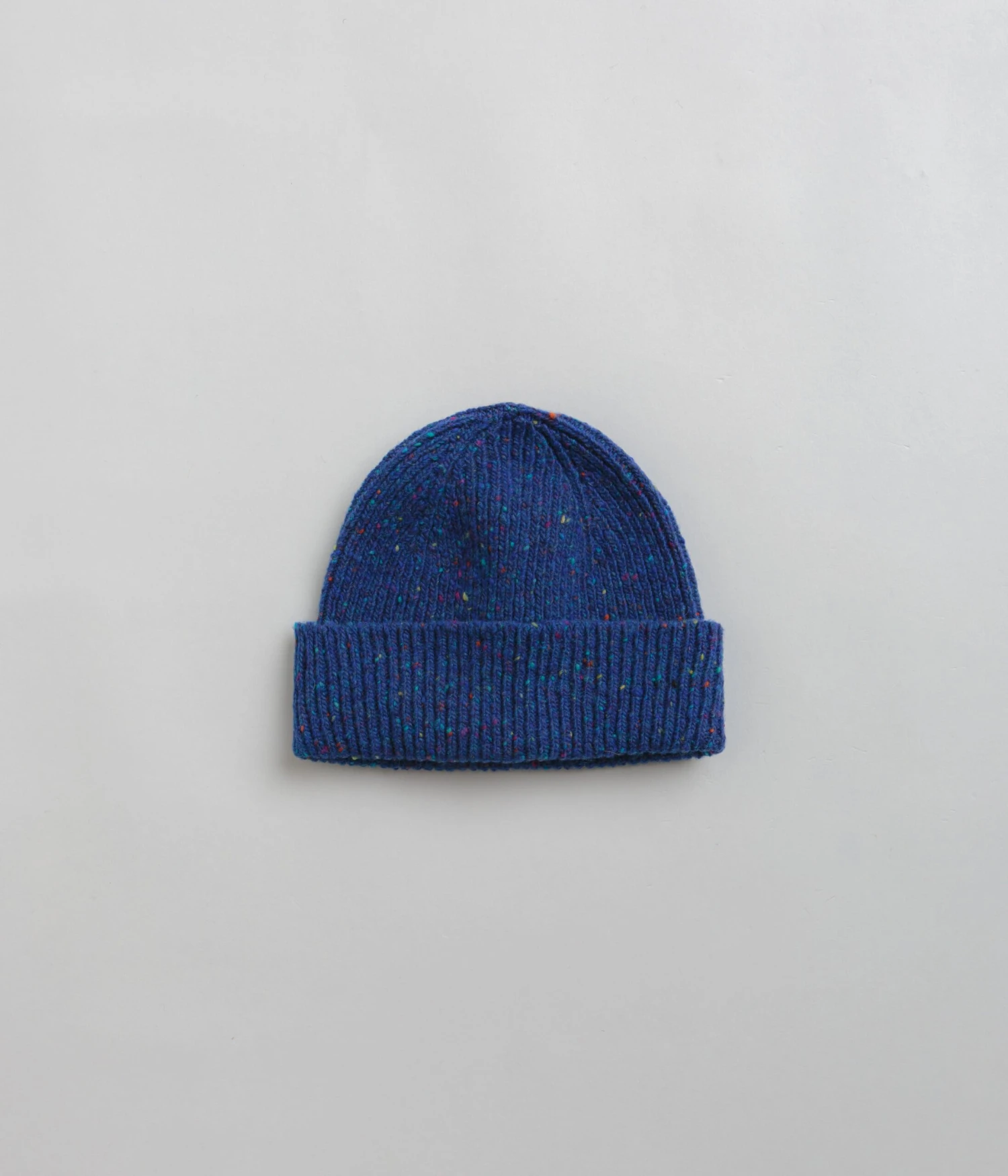 Uskees 4003 Speckled Donegal Wool Beanie - Ultra Blue 1 Uskees 4003 Speckled Donegal Wool Beanie - Ultra Blue