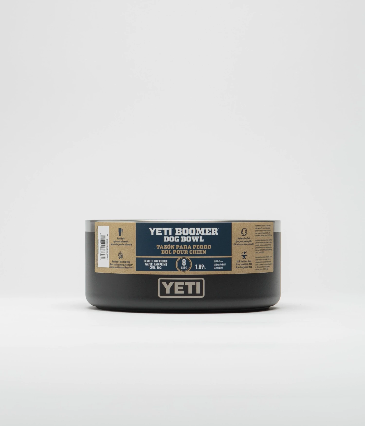 Yeti Boomer 8 Dog Bowl - Black 1 Yeti Boomer 8 Dog Bowl - Black