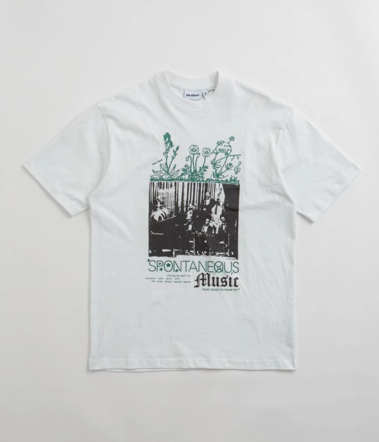 Outlet The Street Set Store -Outlet The Street Set Store butter goods spontaneous music t shirt white 1 768x896 1